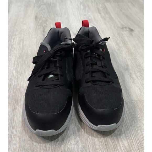 Skechers Work Safety Steel Toe Men Shoes CSA Approved Black Red Size 8 - Picture 2 of 11